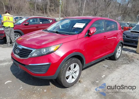 2012 Kia Sportage Lx из США, поврежденный, VIN KNDPB3A23C7250175